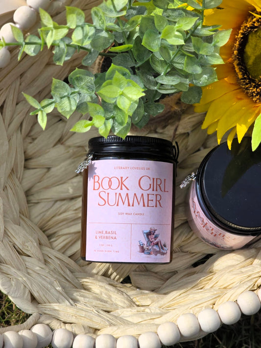 Book Girl Summer Candle