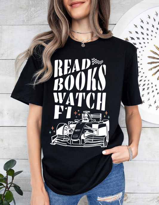 Read Books Watch F1 T-shirt