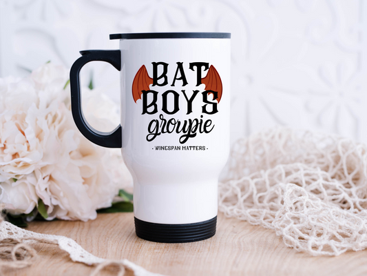 Bat Boys ACOTAR Stainless Steel Travel Mug - Book Club Mug - Literary Lovelies UK