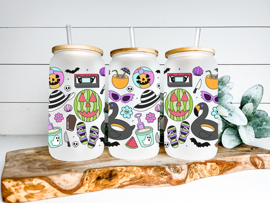 Summerween Glass Can