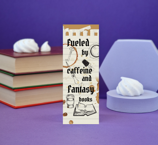 Caffeine And Fantasy Books Illustrated Bookmark