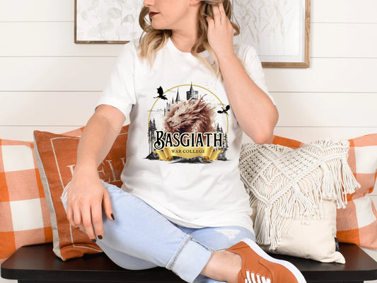 Basgiath War College T-shirt - Fourth Wing Officially Licensed Merch - Literary Lovelies UK