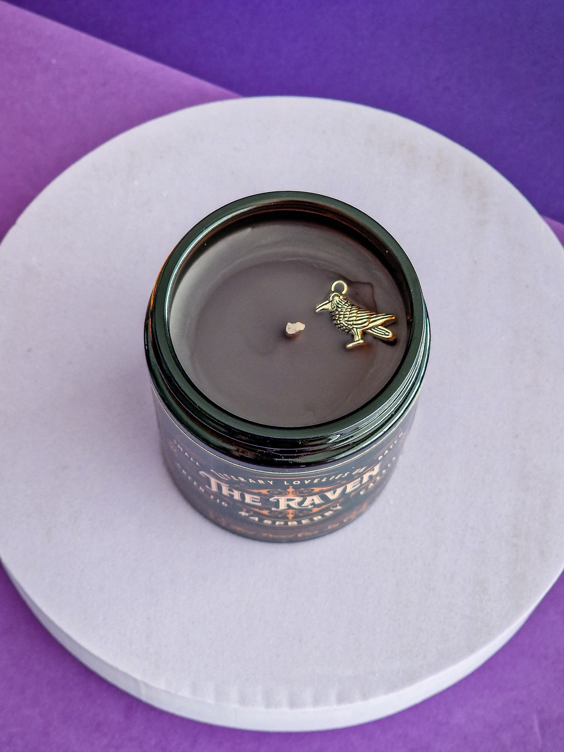 The Raven (Edgar Allan Poe) inspired Candle - Gothic Literature - Literary Lovelies UK