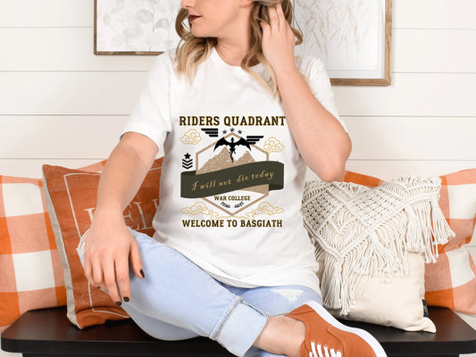 Riders Quadrant T-shirt - Fourth Wing Officially Licensed Merch - Literary Lovelies UK