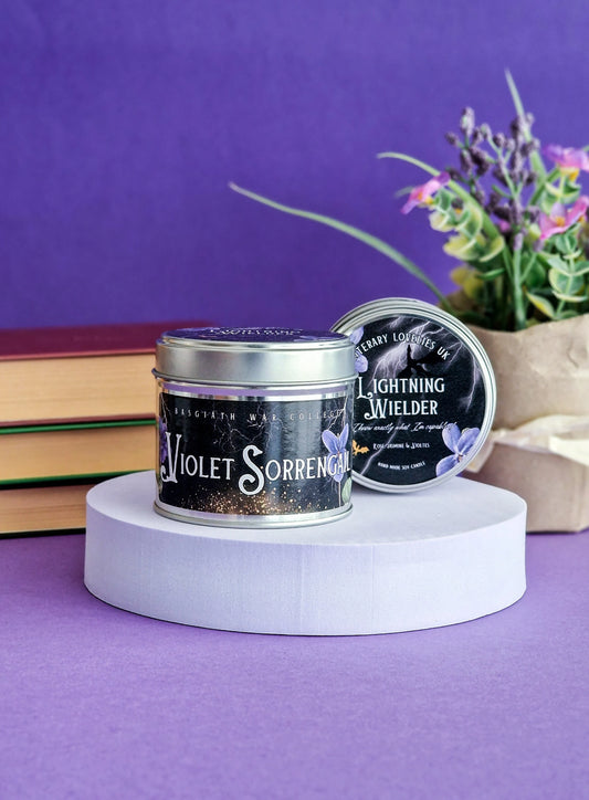 Violet Sorrengail Candle - Fourth Wing Officially Licensed Merch - Literary Lovelies UK