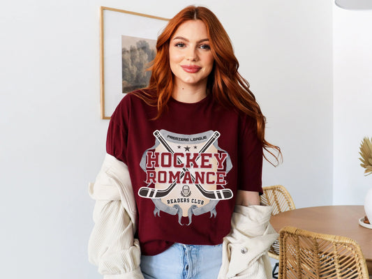 Hockey Romance Readers Club T-shirt - Book Lover T-Shirt - Literary Lovelies UK