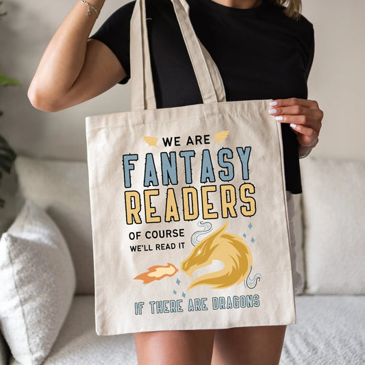 Fantasy Reader Tote Bag - Literary Lovelies UK