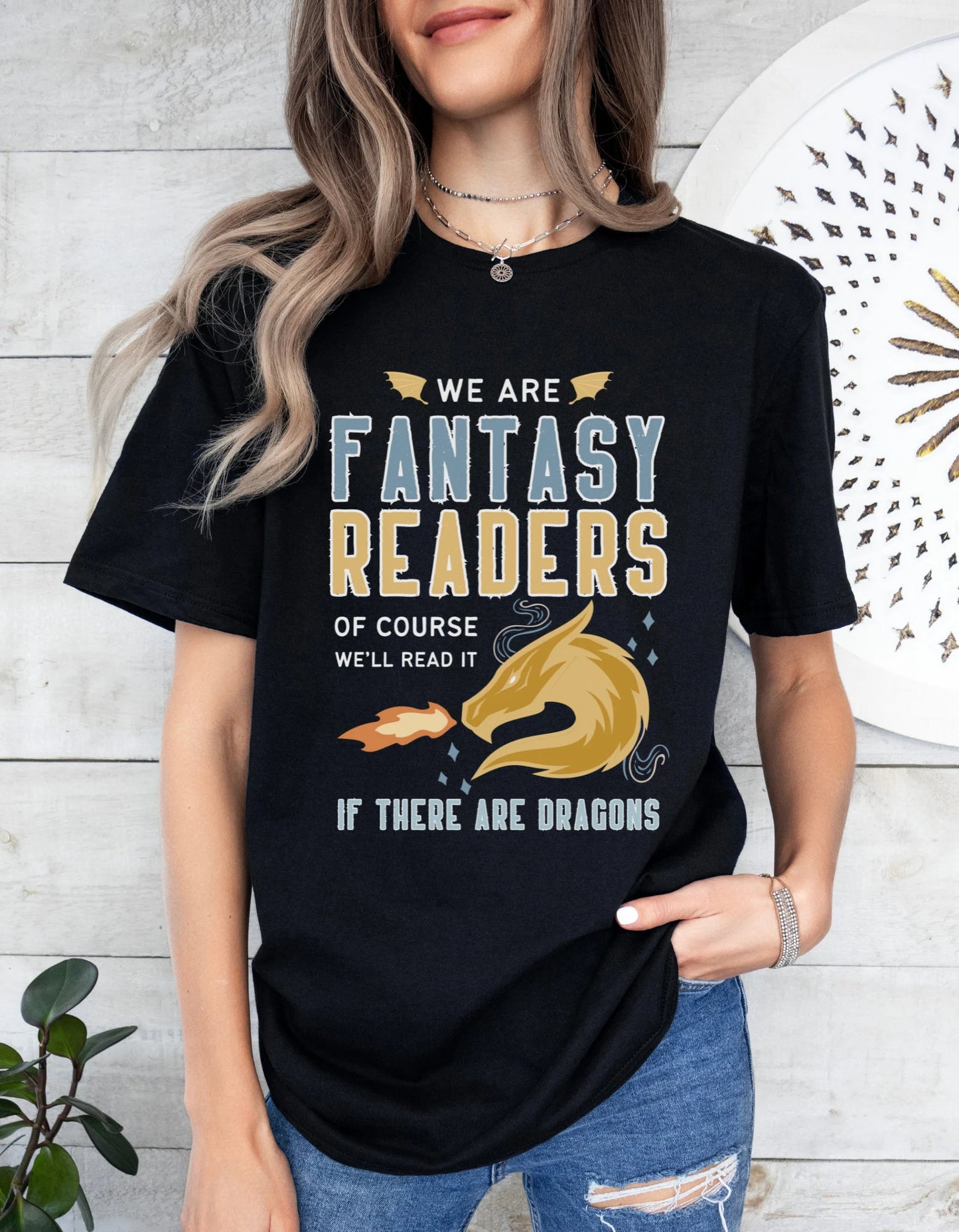 Fantasy Reader T-shirt - Book Lover T-Shirt - Literary Lovelies UK