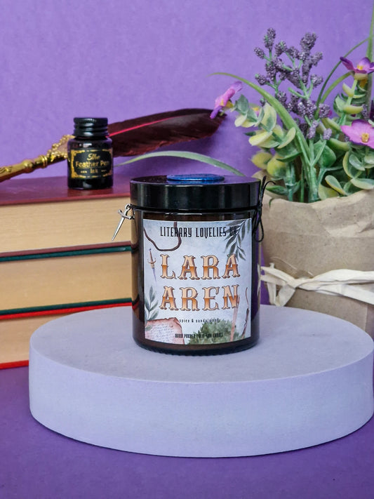 Lara & Aren - The Bridge Kingdom Candle - Literary Lovelies UK