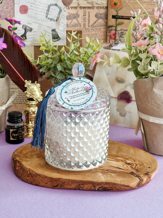 The Viscount - Anthony & Kate - Bridgerton inspired soy candle - Literary Lovelies UK