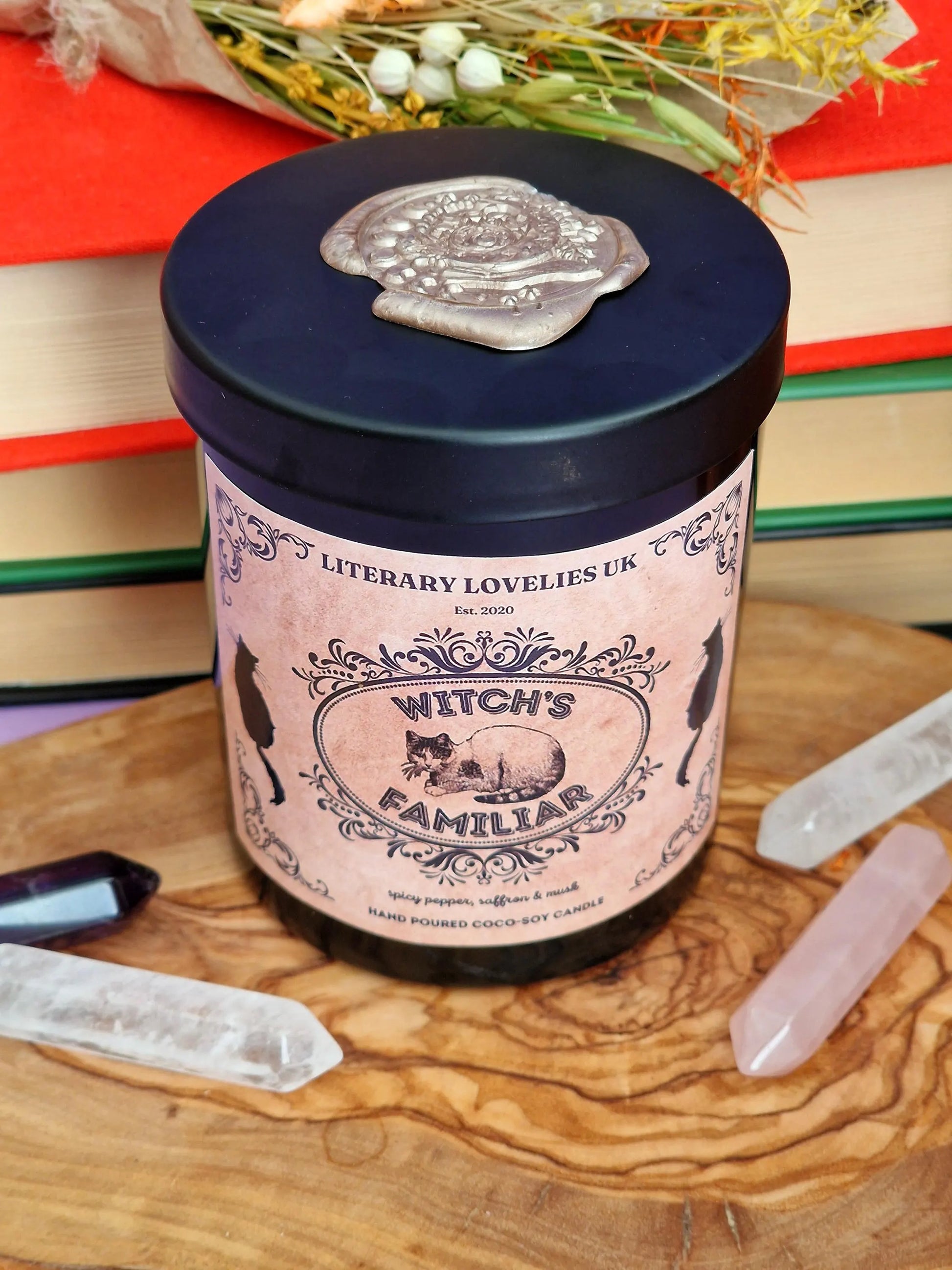 Witch's Familiar Soy Candle - Literary Lovelies UK