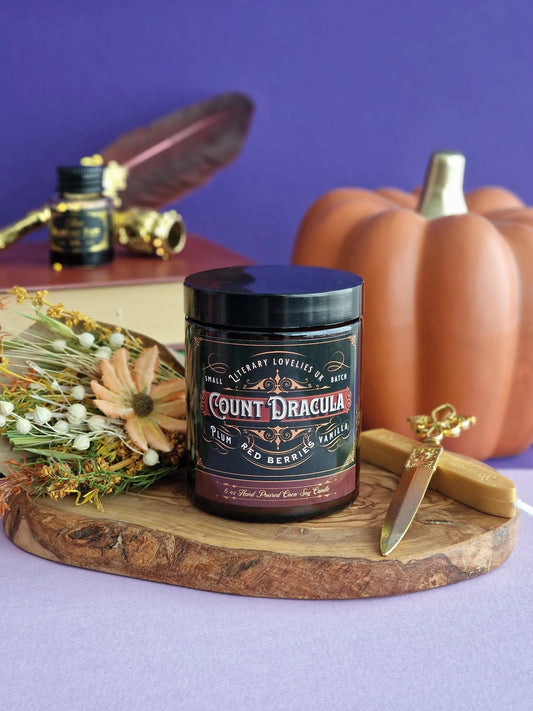 Count Dracula inspired Candle - Gothic Literature - Literary Lovelies UK