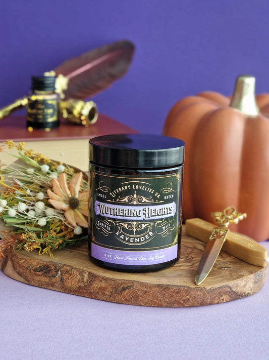 Wuthering Heights inspired Candle - Gothic Literature - Literary Lovelies UK