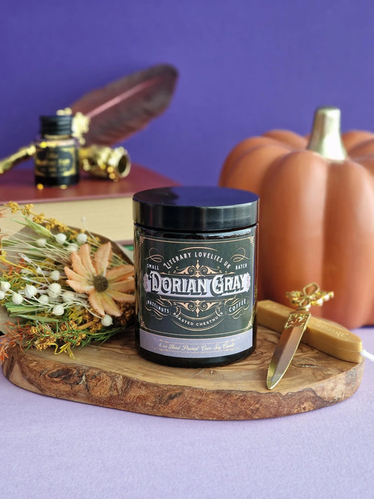 The Portrait of Dorian Gray inspired Candle - Gothic Literature - Literary Lovelies UK