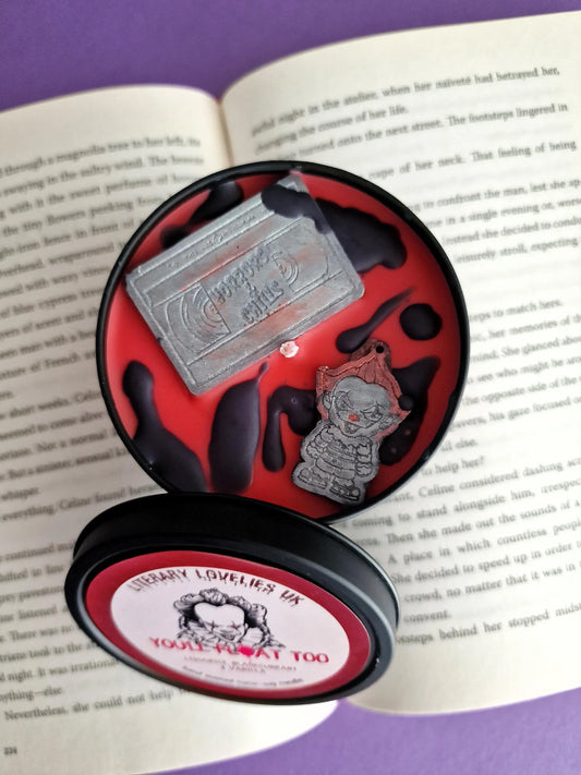 You'll Float Too Soy Candle - Horror inspired Candle - Halloween Candle - Literary Lovelies UK