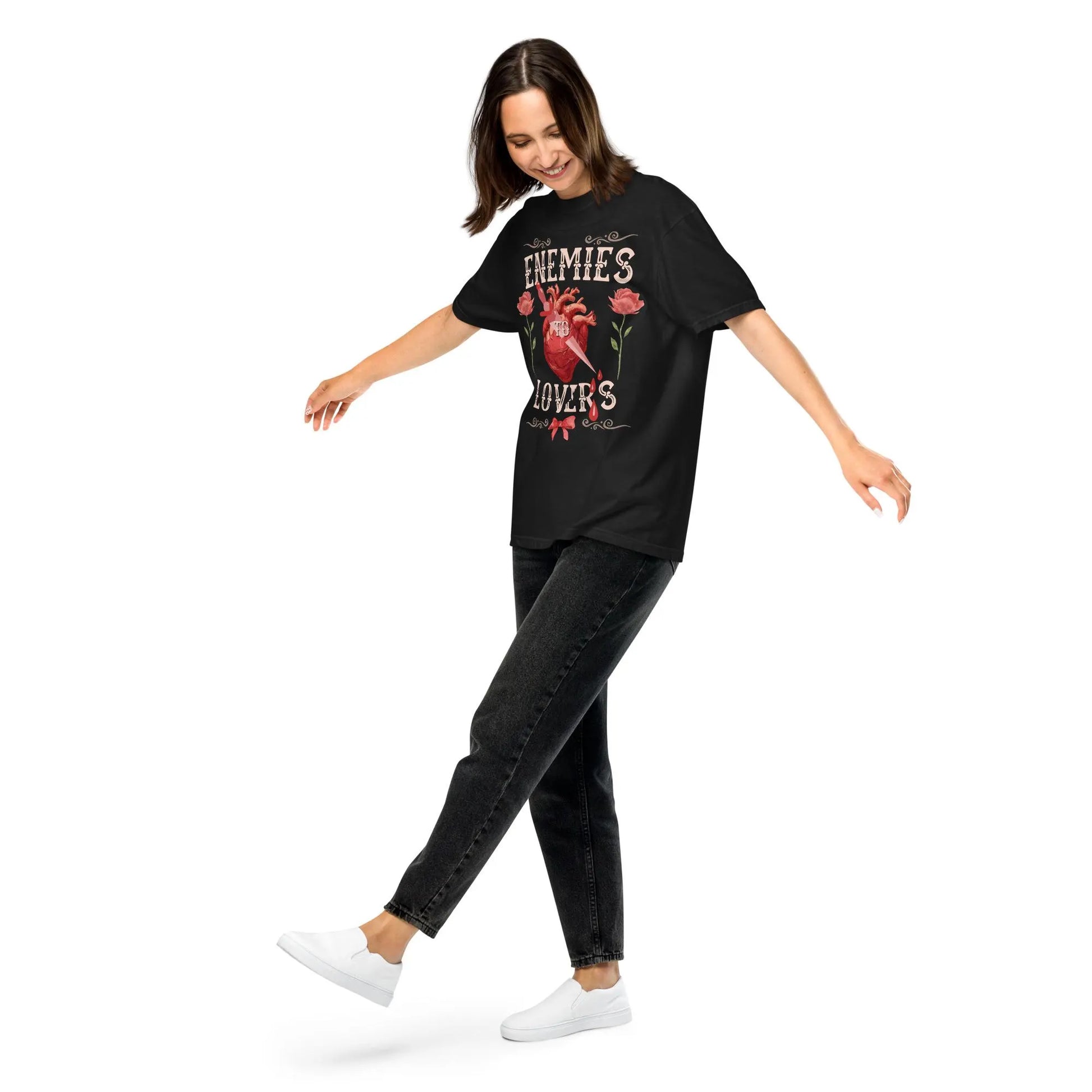 Enemies To Lovers Book Tropes T-shirt - Book Lover T-Shirt - Literary Lovelies UK