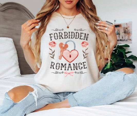 Forbidden Romance Book Tropes T-shirt - Book Lover T-Shirt - Literary Lovelies UK