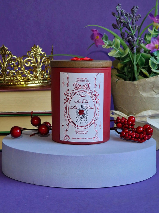 Tale As Old As Time - Belle & Beast Fairytale Princess - Limited Edition Soy Candle - Literary Lovelies UK