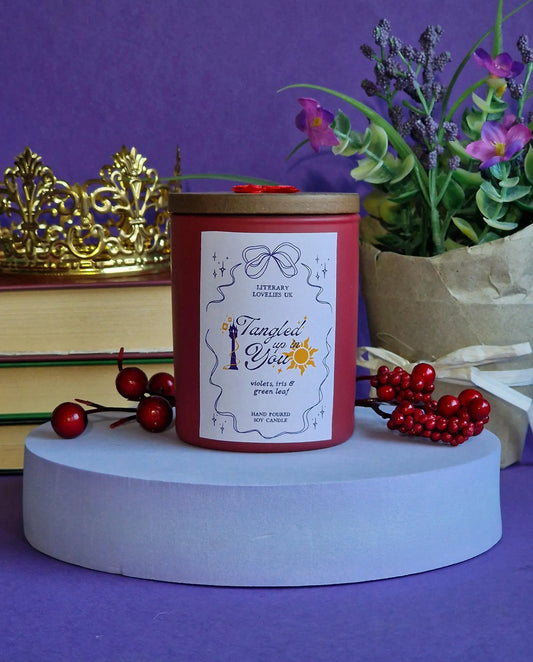 Tangled Up In You - Rapunzel Fairytale Princess - Limited Edition Soy Candle - Literary Lovelies UK