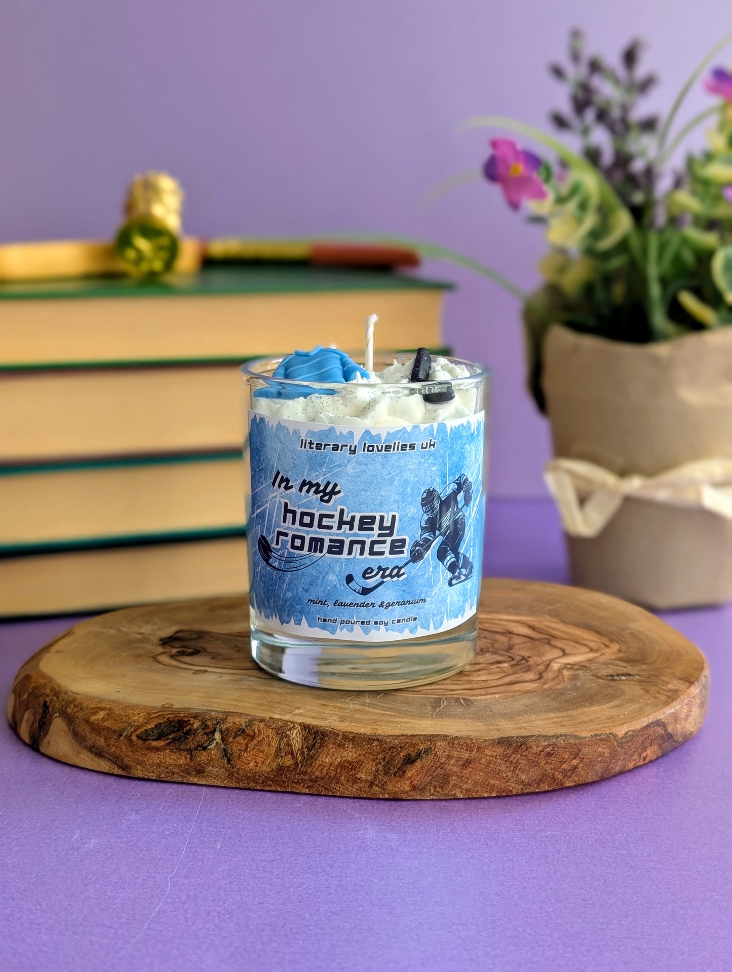 Hockey Romance Candle