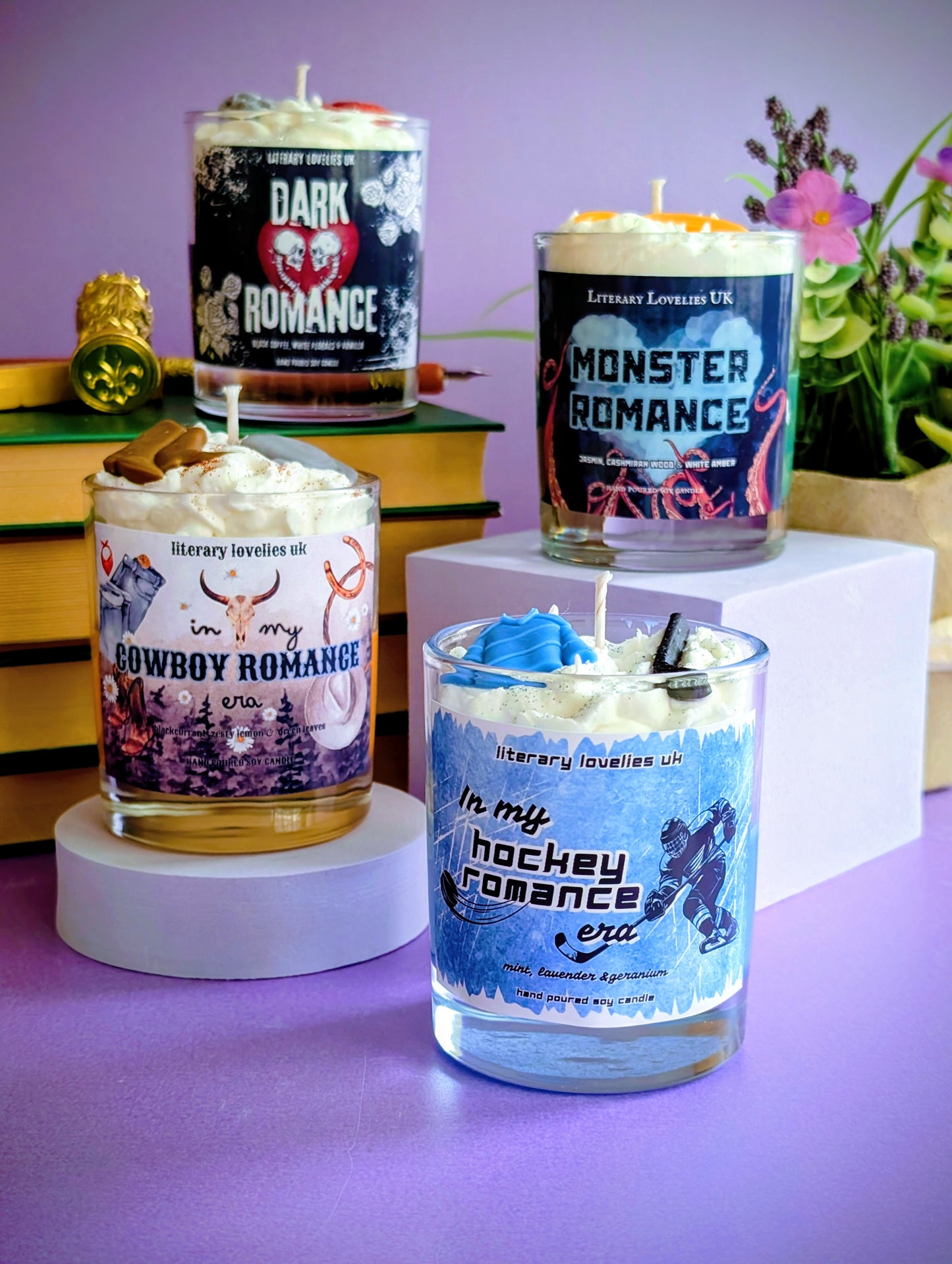 Hockey Romance Candle
