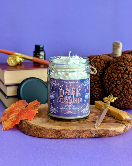 Dark Academia Desert Candle