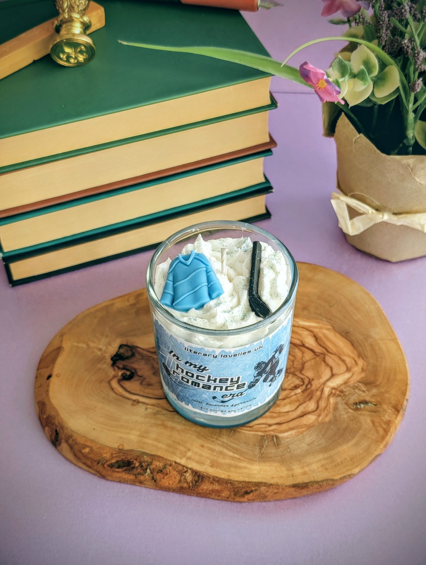 Hockey Romance Candle