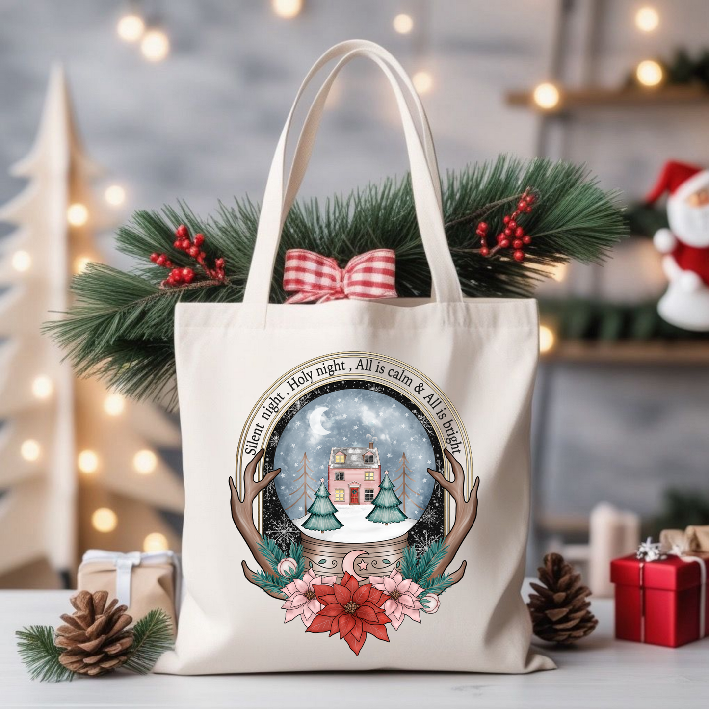 Silent Night Tote Bag